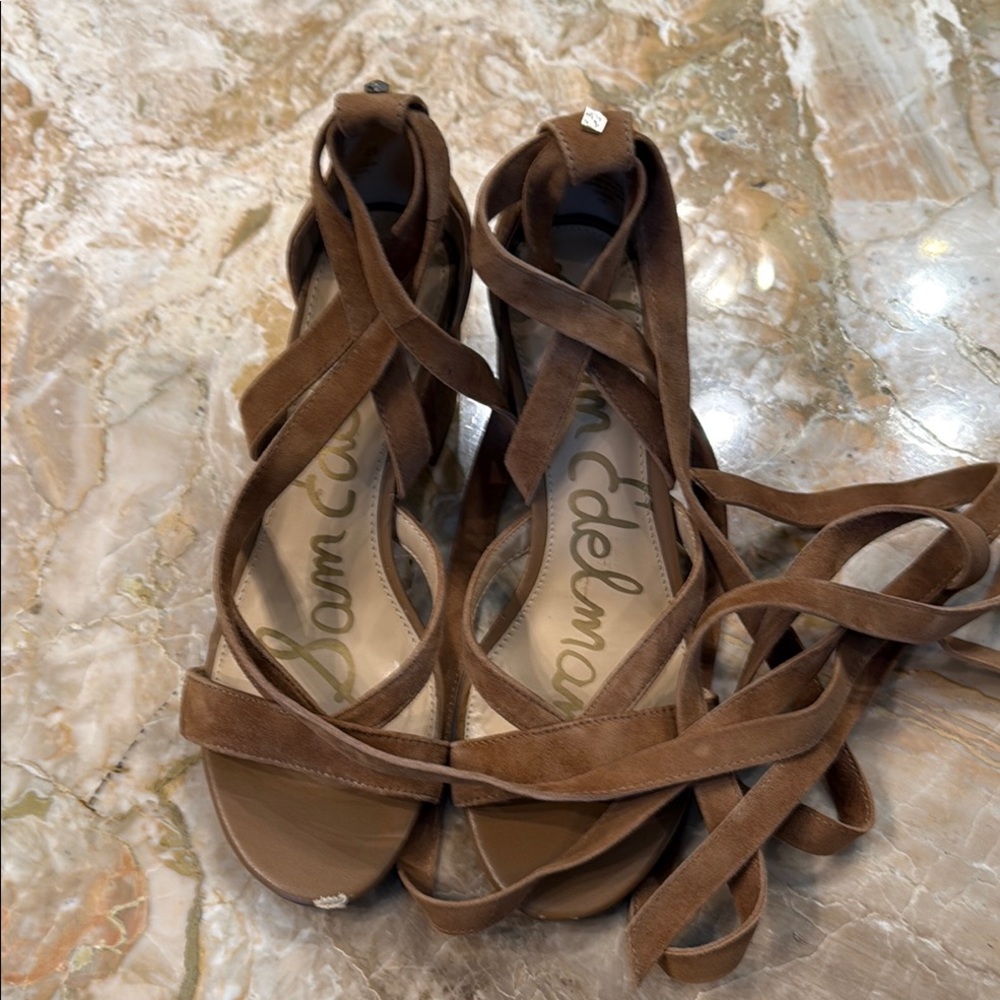 Sam Edelman Brown Leather Sandals